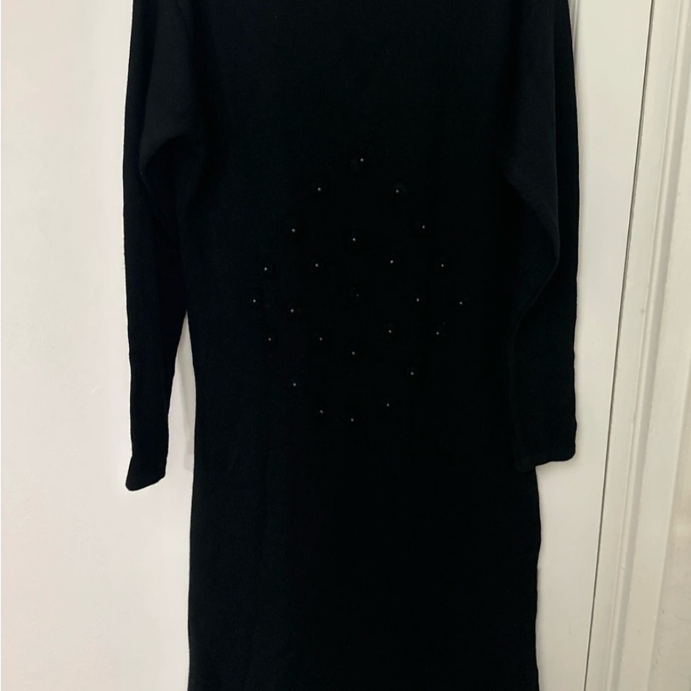 Elegant Black Long Sleeve Dress